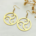 Hip Hop Bdsm Symbol Stainless Steel Earrings For Women Men Gold Color Fifty Shades Of Grey Logo Earring Party Jewelry Gift