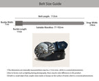 PENDRA Norayne Leather Black Skull Punk Belt