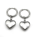 Stainless Steel Y2K Trendy Heart Hoop Earrings For Women Egirl Sweet Cool Circle Earings Punk Jewelry Gift EZZZ796-6SRS06