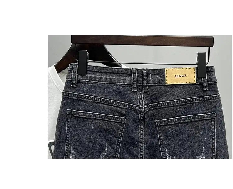 PENDRA Knee Length Black Jeans