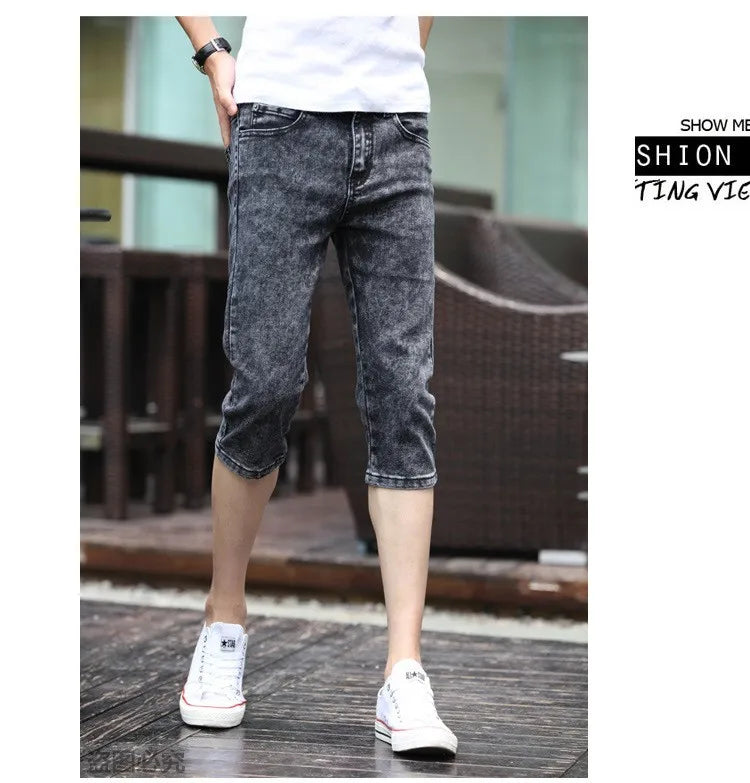 PENDRA Grey Slim Capric Jeans