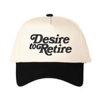 Desire to Retire Embroidered Trucker Hat - Adjustable Snapback Cap with Embroidered Letter Patch, Breathable Unisex Cap Suitable