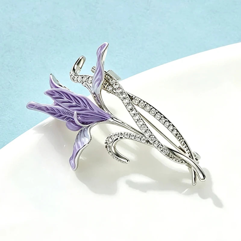 PENDRA Orchidelle Beautiful Orchid Flower Brooch