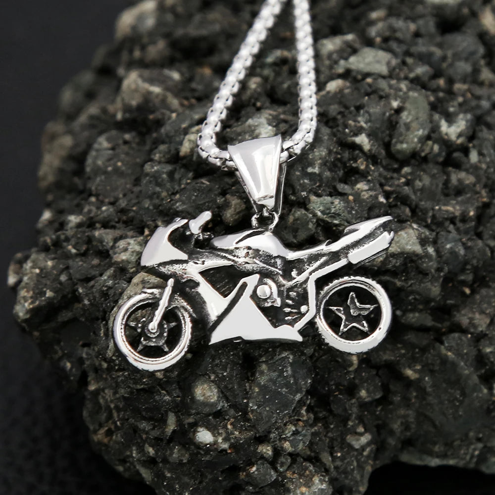 PENDRA Motorguard Vintage Motorcycle Pendant