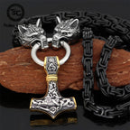 PENDRA Wolf Norse Hammer Necklace