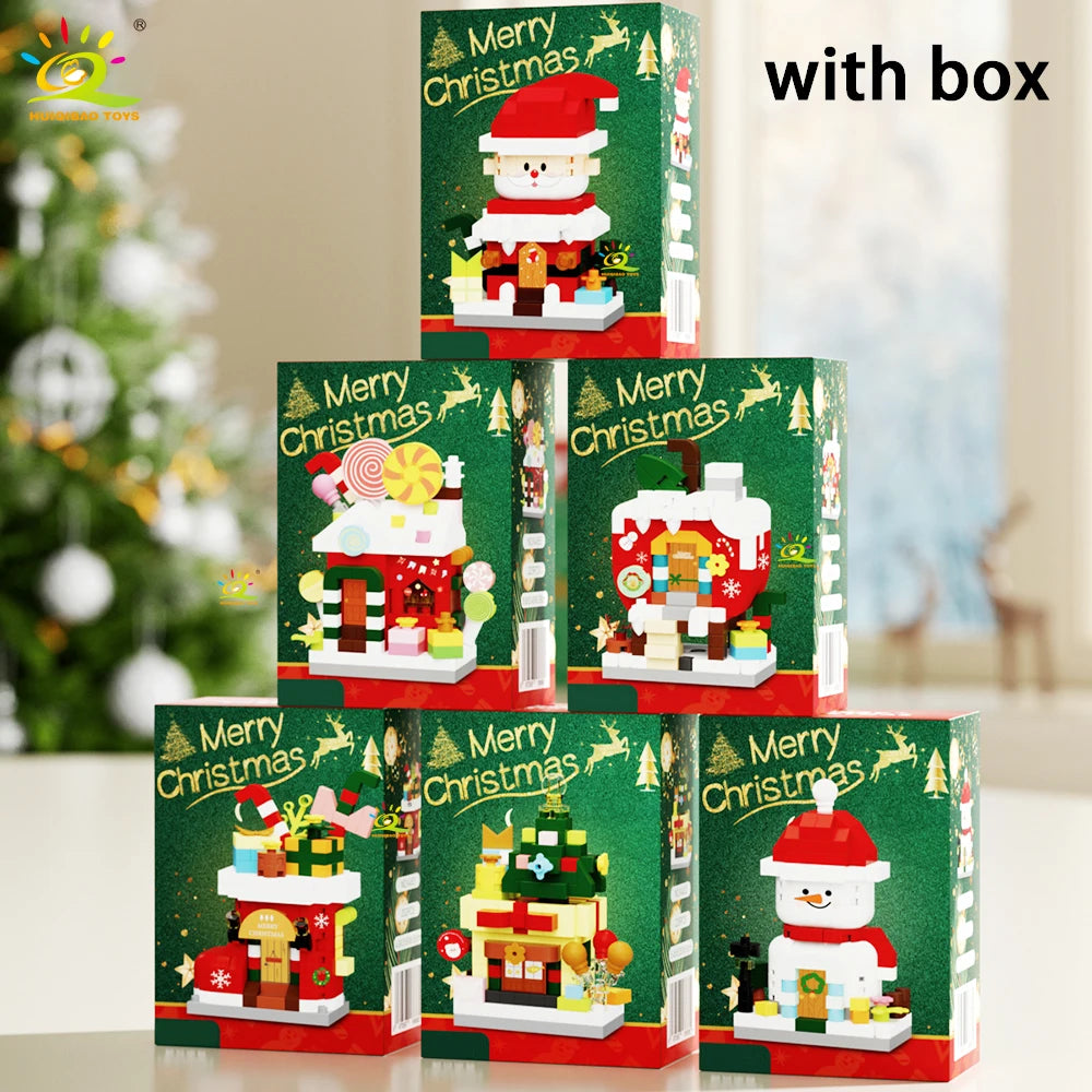 PENDRA Santa Snowman Mini Building Set