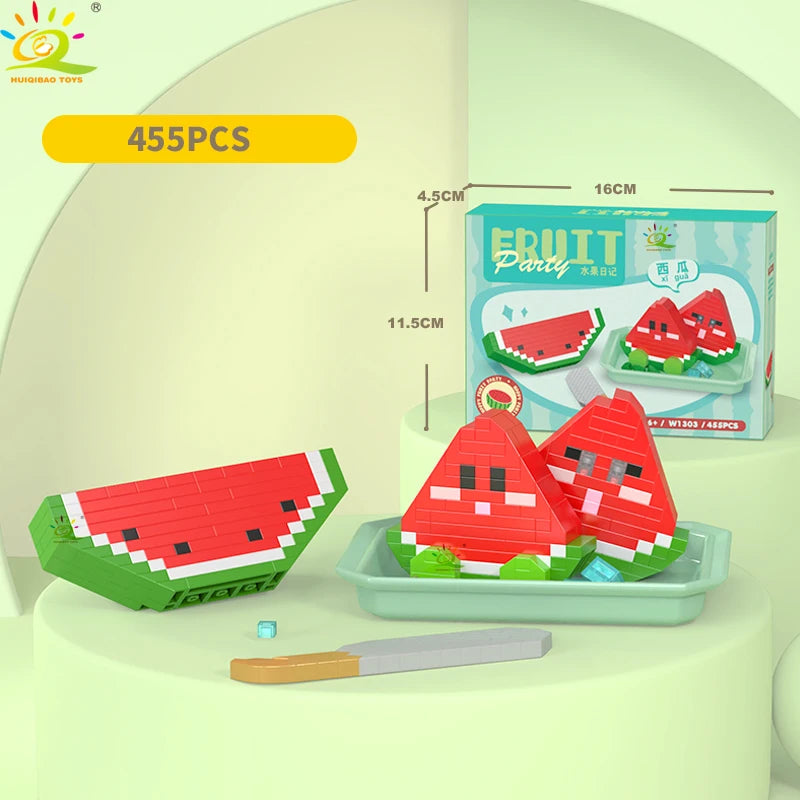 PENDRA Cute Fruit Micro Building Set
