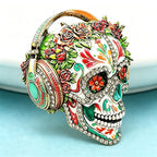 PENDRA Wear Headphone Skull Brooch