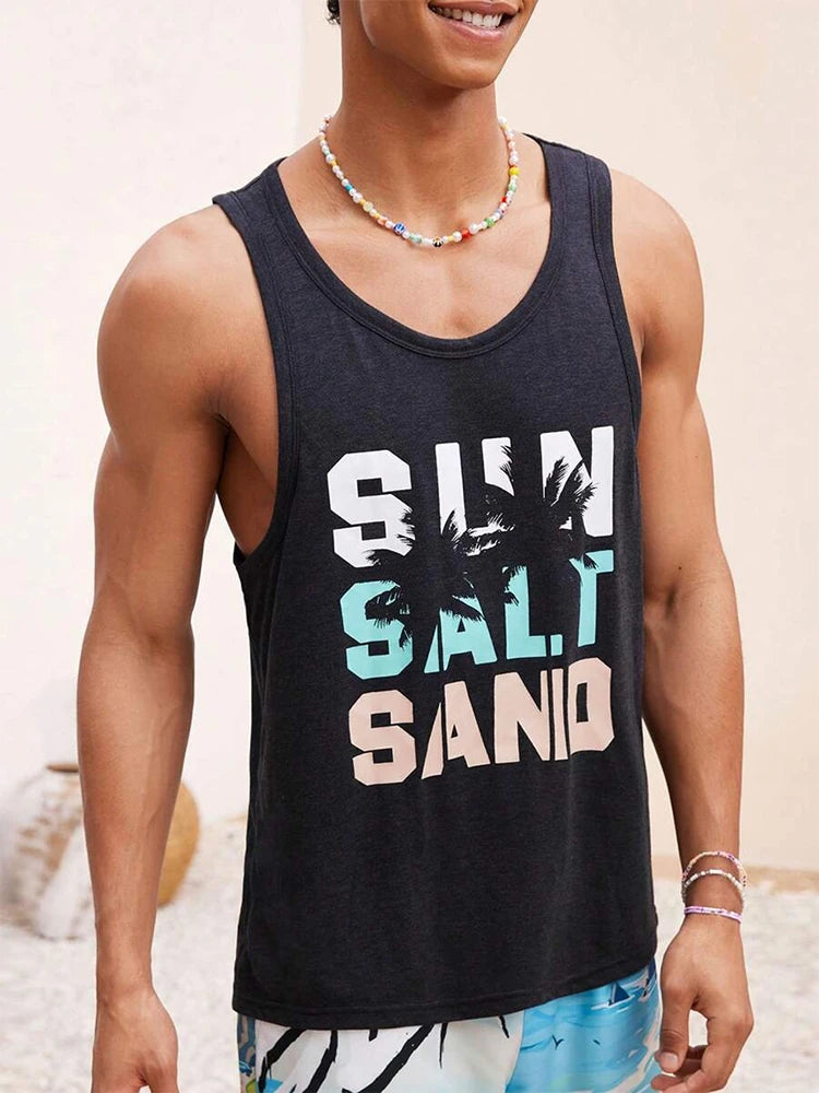 PENDRA 3D Print Sport Sleeveless T-Shirt