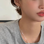 PENDRA Starfish 925 Sterling Silver Hoop Earrings