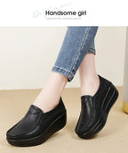 PENDRA Leather Sports Platform Shoes