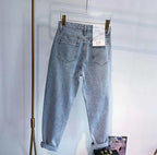 European Fashion New Heavy Industry Full Diamond Rhinestone Flash Denim Pants Women's Jeans Blue 2024 Spring Summer