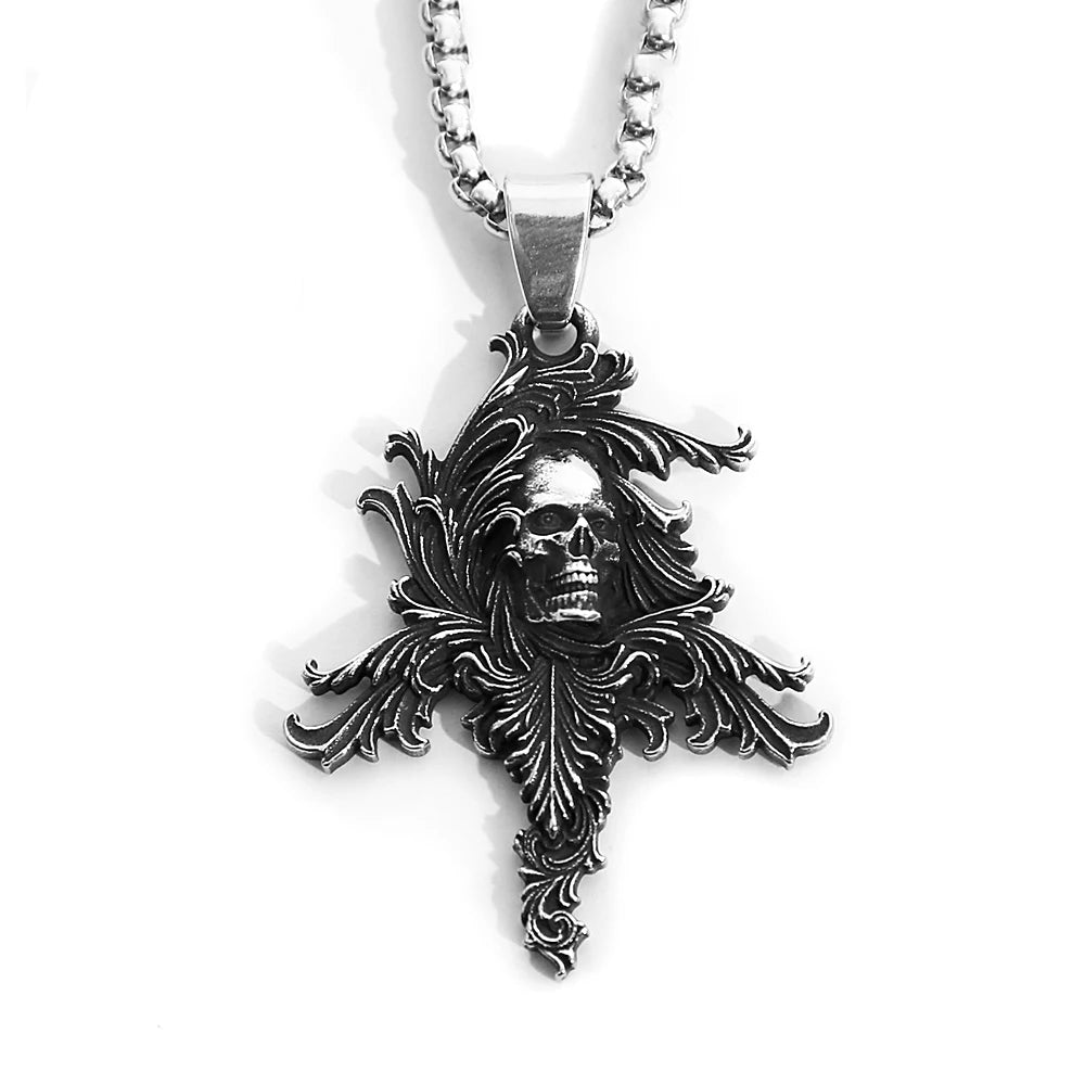 PENDRA Skullpunk Gothic Hip Hop Skull Pendant