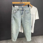 PENDRA Straight Leg Denim Washed Pants