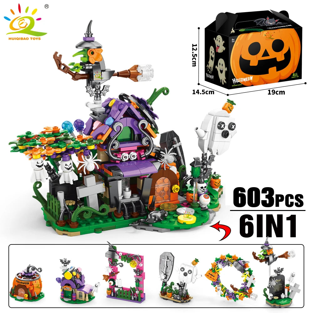 PENDRA House Train Pumpkin Building Set