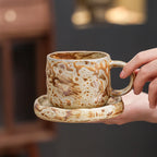 Retro kiln-changed ceramic coffee cup, Japanese handmade style ins style desktop coffee cup multi-color optional