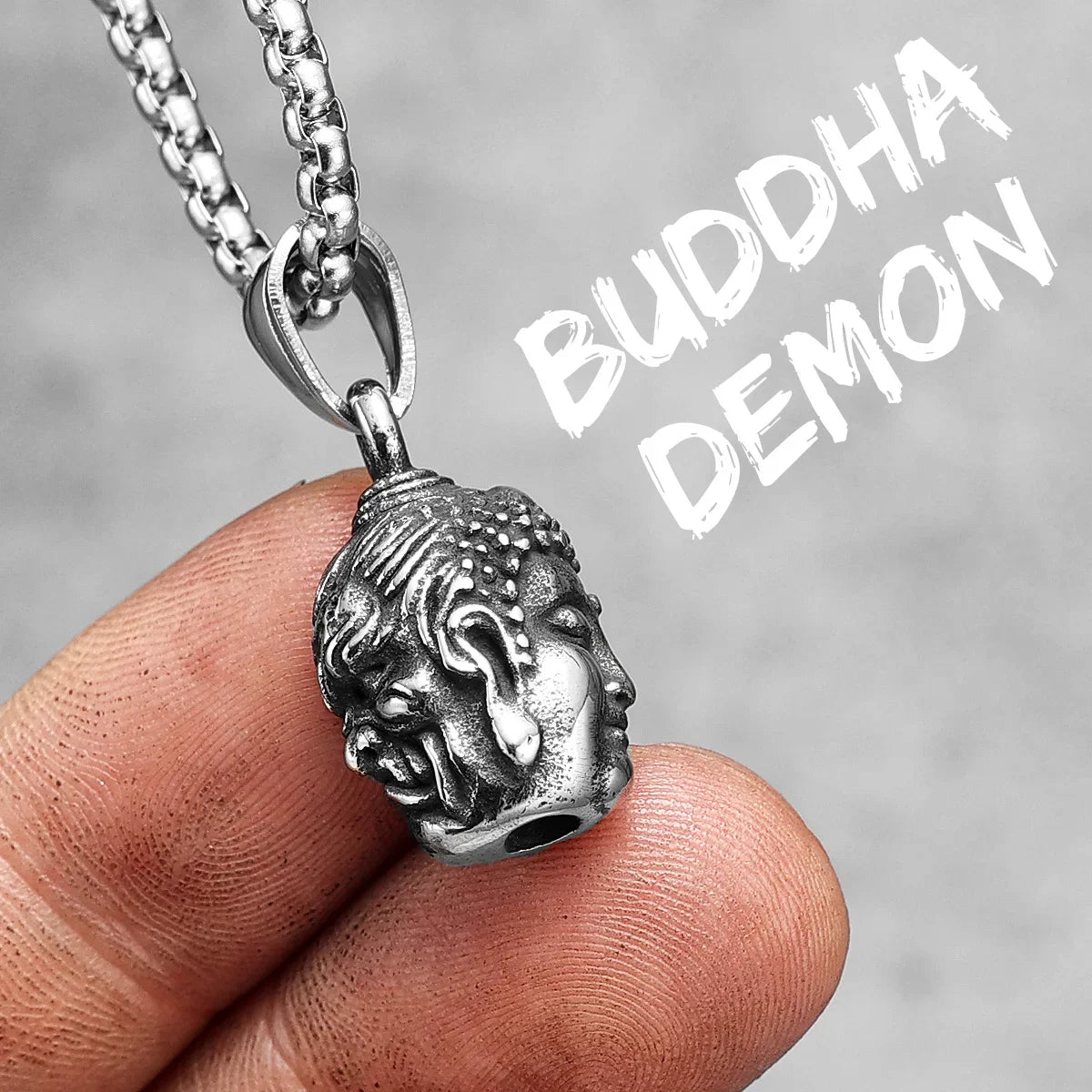 PENDRA Jesus Angel Cross Steel Necklace