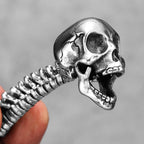 PENDRA Skull Spine Domineering Steel Necklace