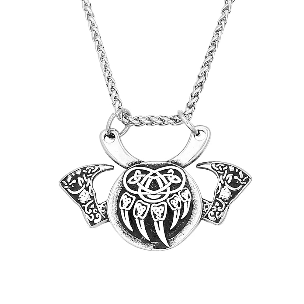 PENDRA Bearclaw Viking Bear Claw Axe Pendant