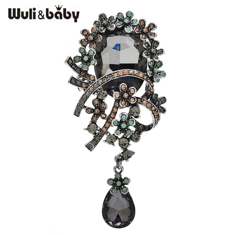 PENDRA Florielle41 Crystal Brooch