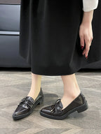 PENDRA Leather Platform British Small Shoes