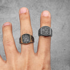 PENDRA Golden Rhinestone Trnedy Steel Ring