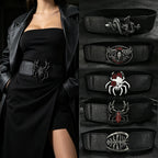 PENDRA Irisene Black Gothic Elastic Corset Belt