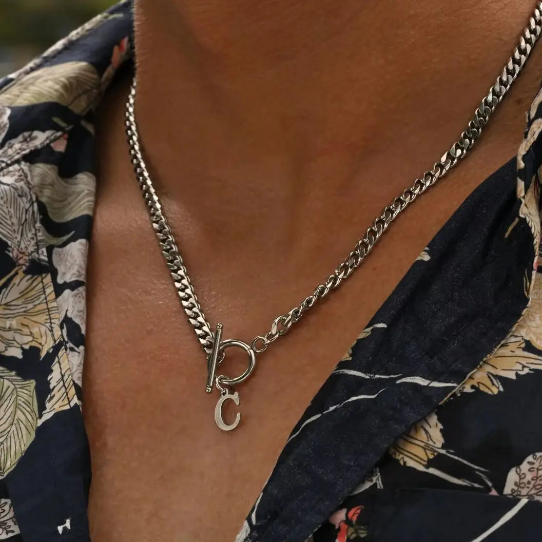 PENDRA Alphabet Letter Chain Necklace
