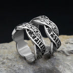 PENDRA Runering Stainless Steel Viking Rune Ring