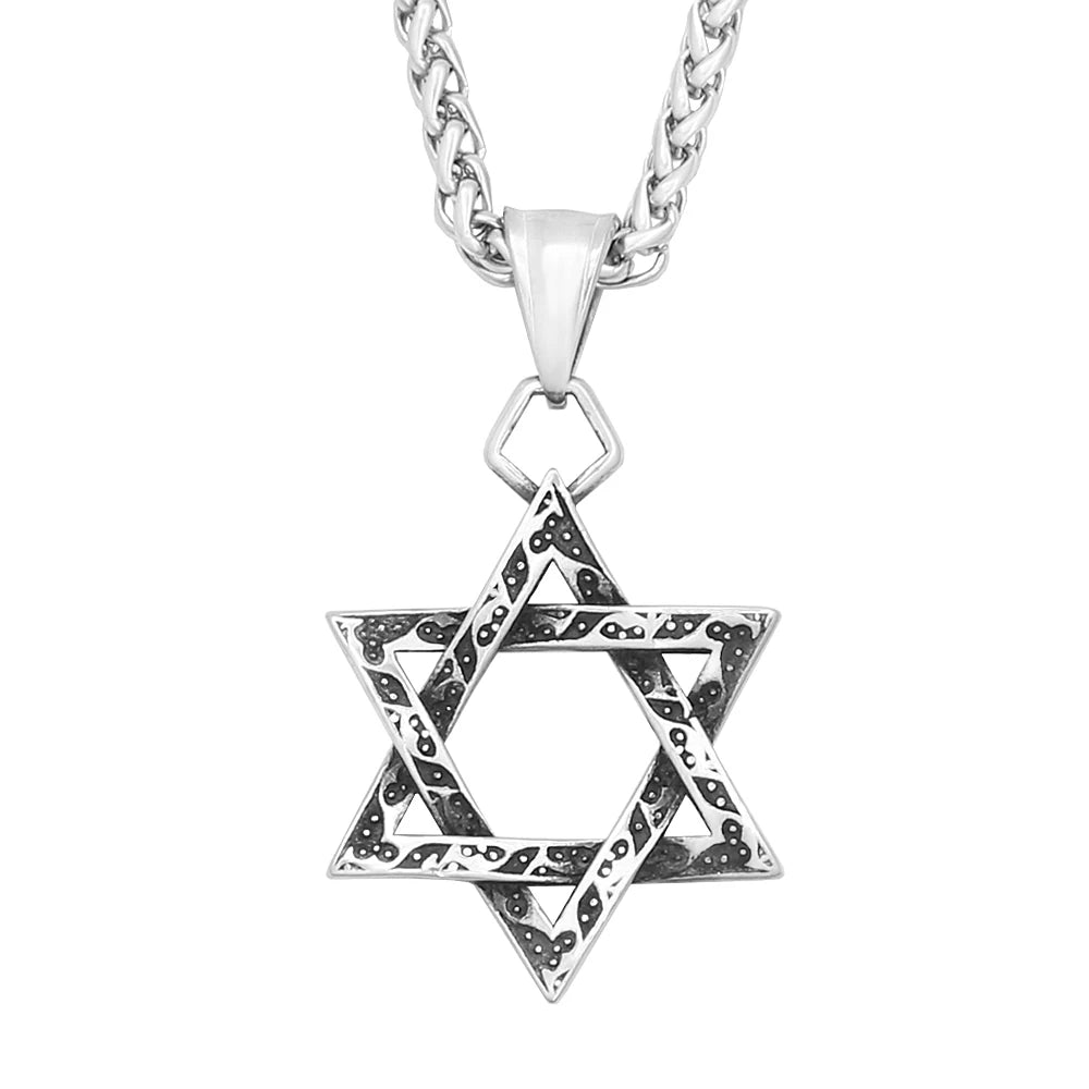 PENDRA Hexagram Vintage Symbol Pendant Necklace