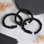 Men's Zodiac Bracelet,Red Agate Black Beaded Bracelets,Casual Birthday Gifts to BBF Son