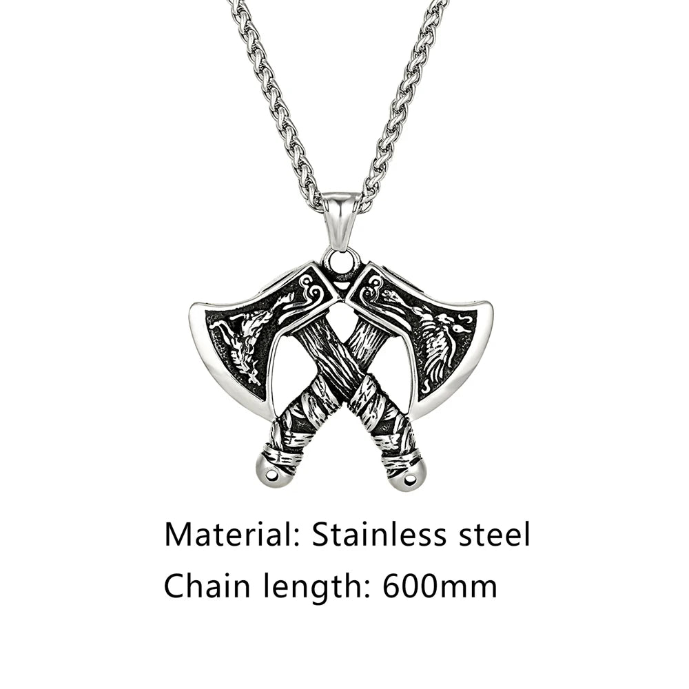 PENDRA Vikings Norse Steel Necklace