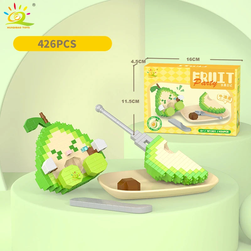 PENDRA Cute Fruit Micro Building Set