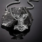 PENDRA Wolf Steel Necklace