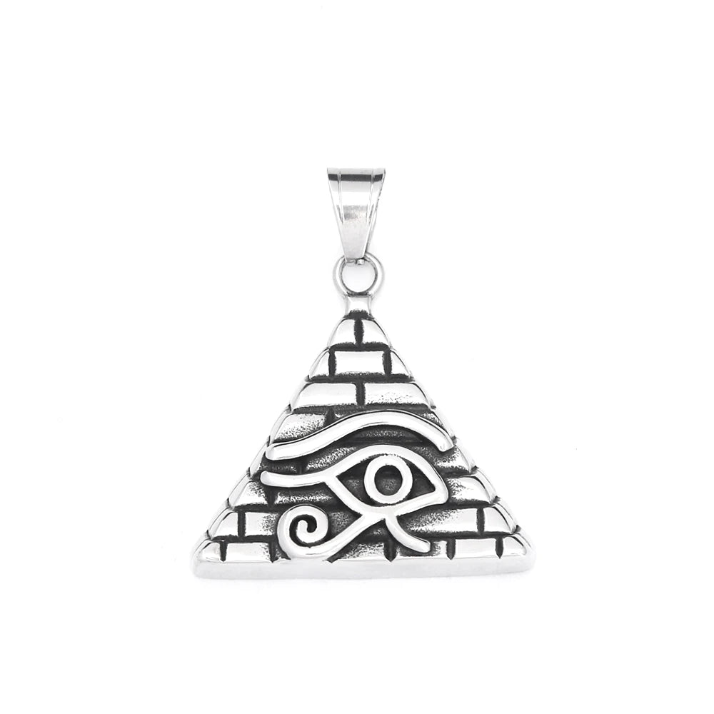 PENDRA Horus Stainless Steel Eye of Horus Pendant