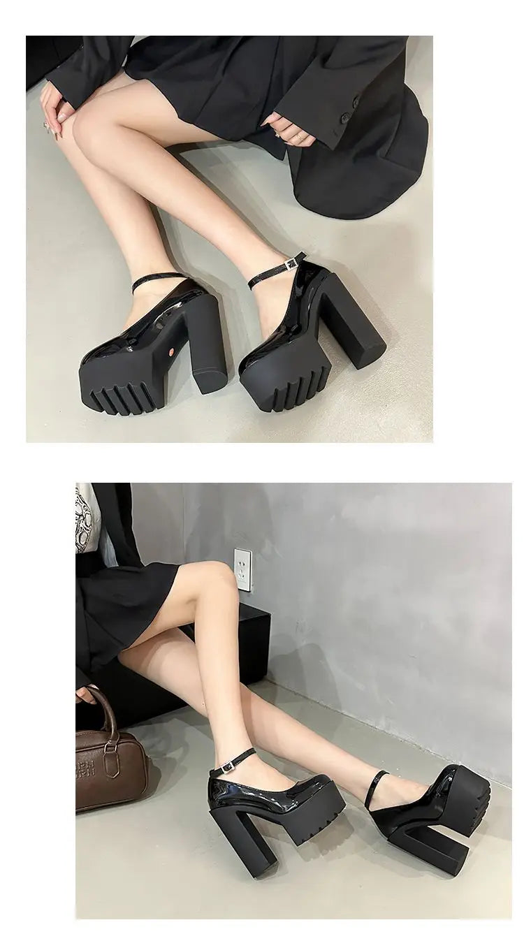 PENDRA White Nightclub Bar Shoes