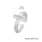 PENDRA Quinorin Cross Charm Ring
