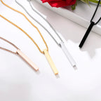 PENDRA Rectangle Bar Pendant Necklace