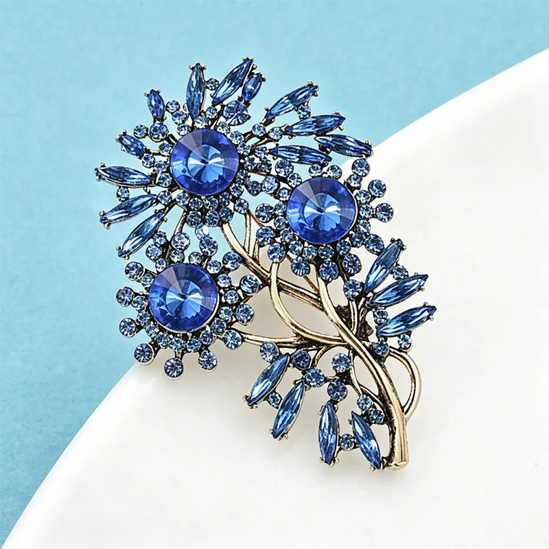 PENDRA Floravintage Vintage Elegant Flower Brooch