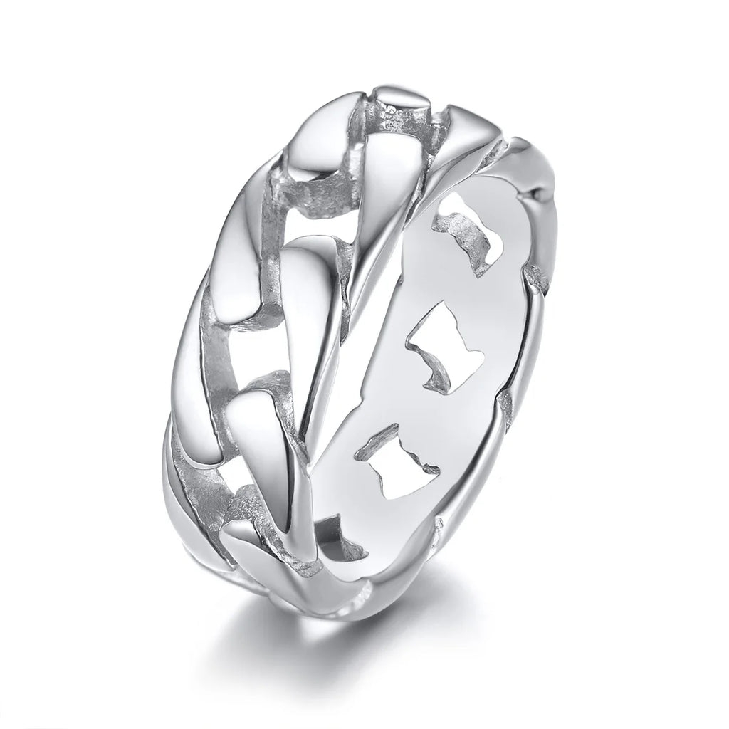 PENDRA Miami Curb Link Steel Ring