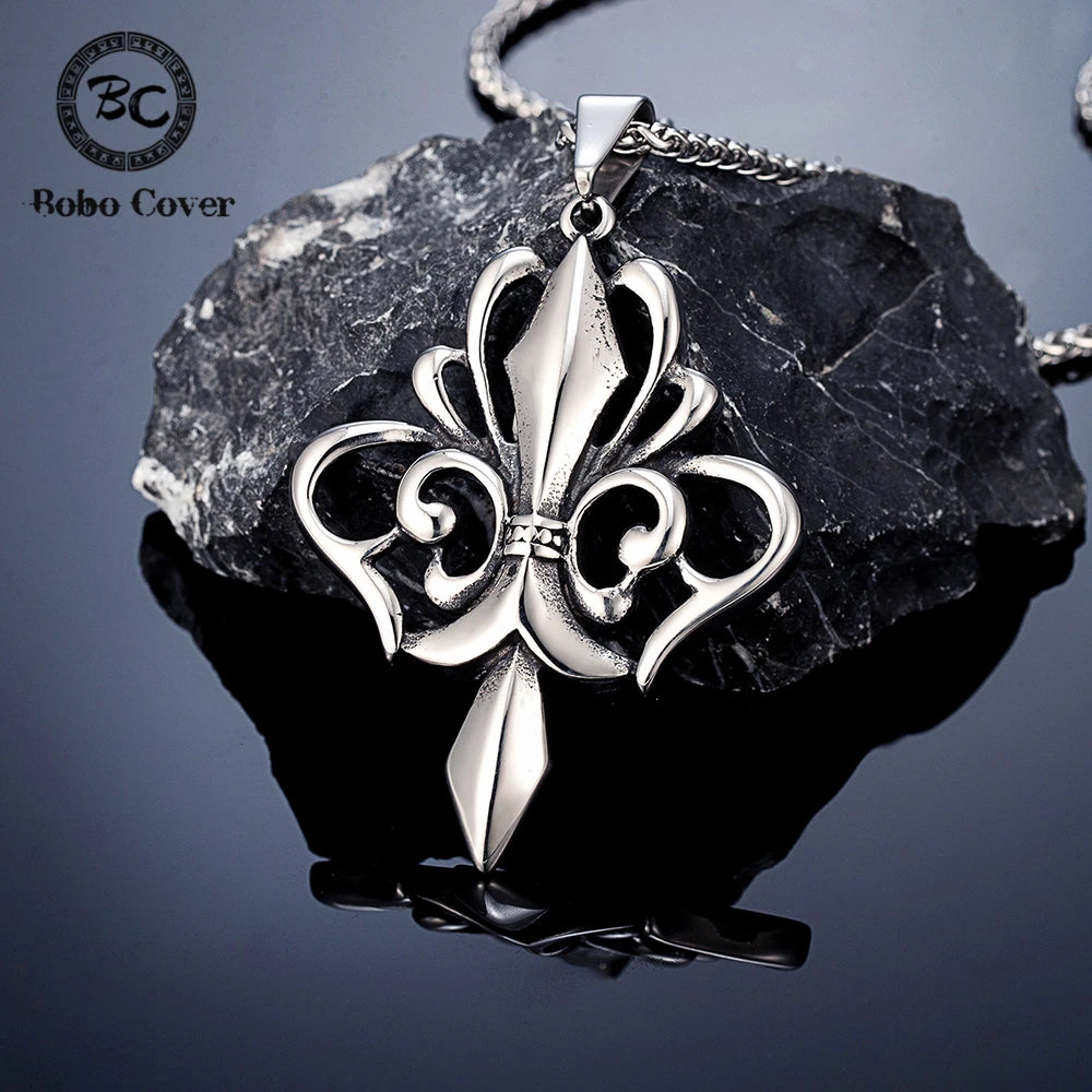 PENDRA Rune Vintage Steel Necklace