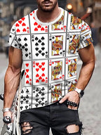 PENDRA Cool Lion Printed Urban Short Sleeve T-Shirt