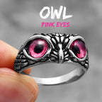 Multiple Color Cute Owl Stainless Steel Womens Mens Rings Punk for Gril Boyfriend Jewelry Creativity Gift Dropshipping Wholesale
