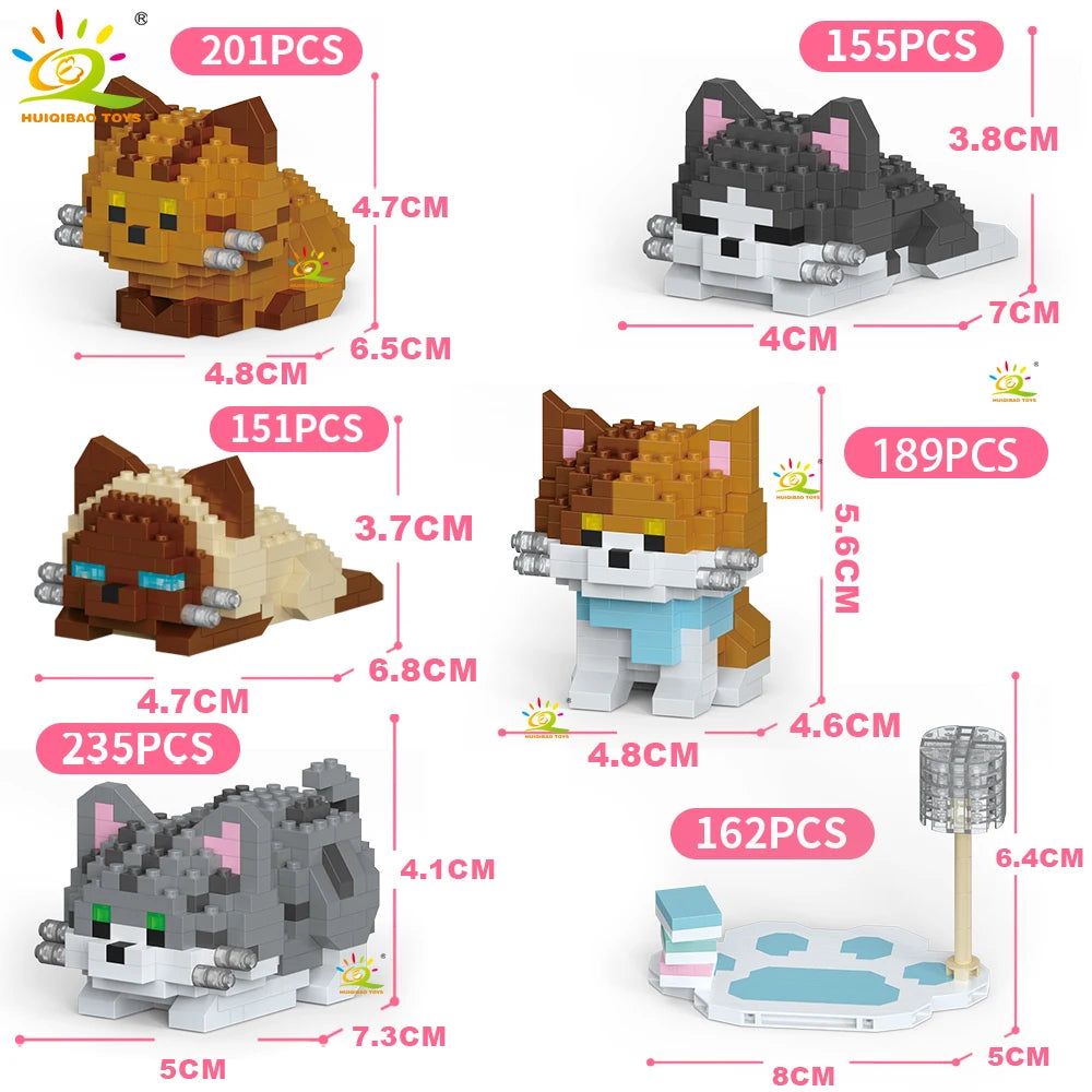 PENDRA Cute Dog Micro Building Set