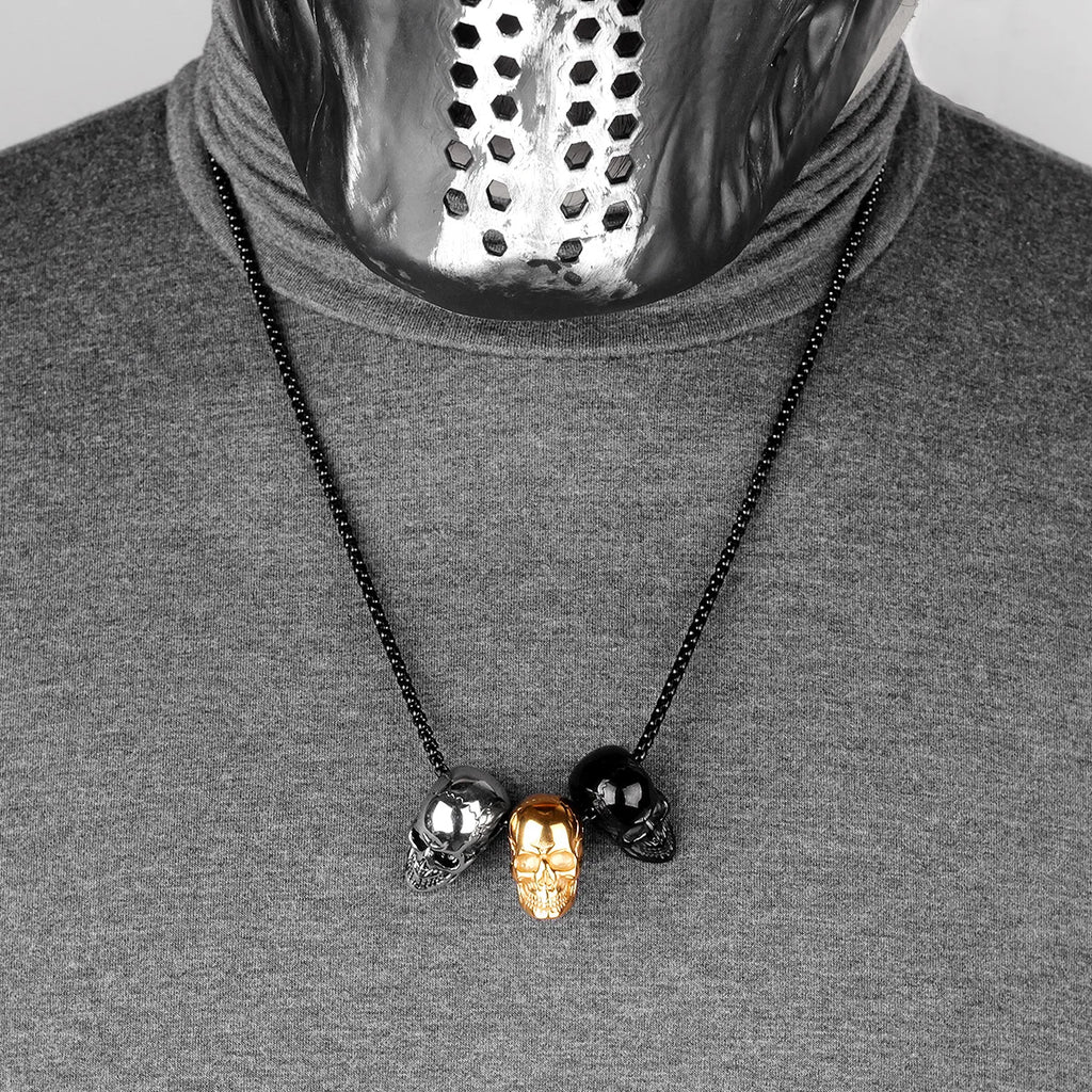 PENDRA Skull Boyfriend Steel Necklace