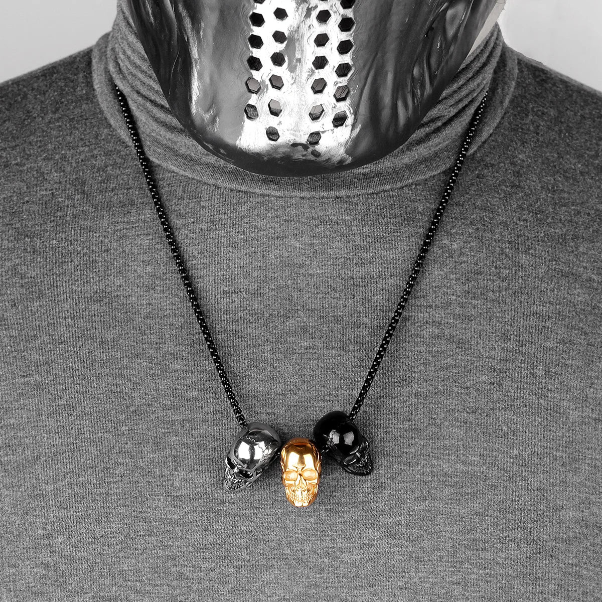 PENDRA Skull Boyfriend Steel Necklace