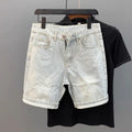 Light Blue Denim Shorts CowBoys Simple Solid Brand Summer New Slim-fit Non-elastic Washed Casual Half Pants Bermuda Shorts