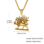 PENDRA Silver Persian Necklace