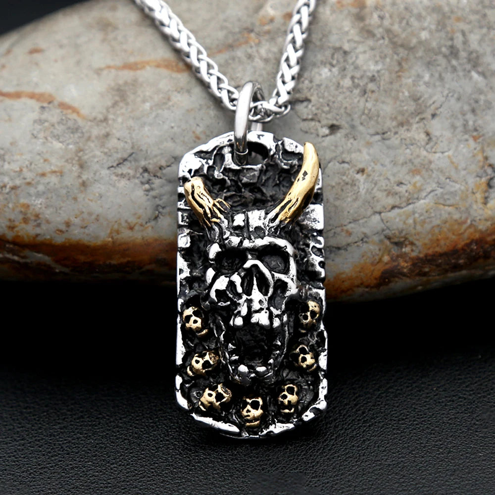 PENDRA Evilskull Gothic Skull Pendant