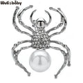PENDRA Pearl Spider Brooch